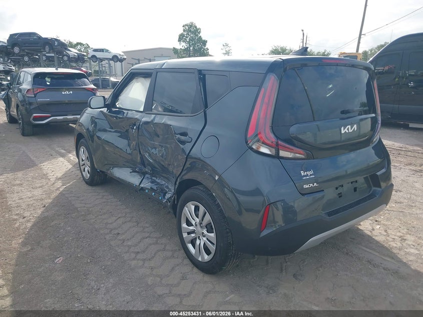 2025 Kia Soul VIN KNDJ23AU3S7263448 IAAI salvage auction — LEFT SIDE, Salvage Title, sold $3,600 on 2026-07-21 (photo 3)