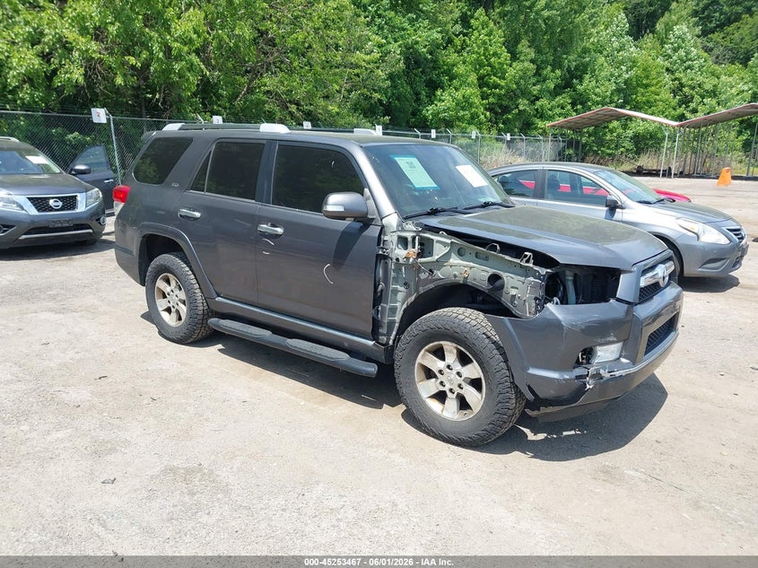 2010 Toyota 4runner VIN JTEBU5JR2A5011623 IAAI salvage auction — RIGHT FRONT, Salvage - Greater Than 75% (Maryland), sold $6,800 on 2026-07-28 (photo 1)