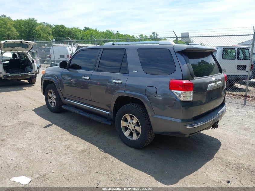 2010 Toyota 4runner VIN JTEBU5JR2A5011623 IAAI salvage auction — RIGHT FRONT, Salvage - Greater Than 75% (Maryland), sold $6,800 on 2026-07-28 (photo 3)