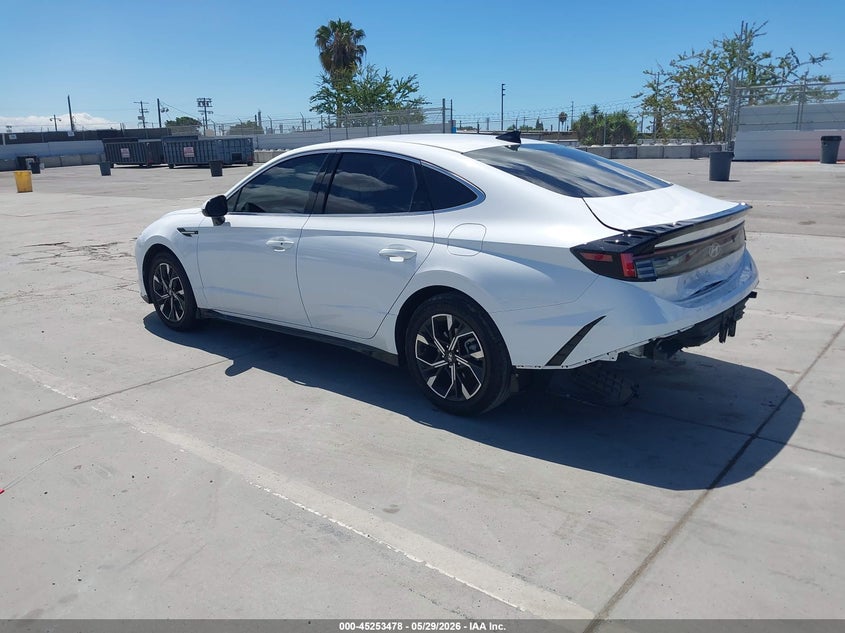 2024 Hyundai Sonata VIN KMHL64JAXRA421785 IAAI salvage auction — REAR END, Salvage Title, sold $8,200 on 2026-07-29 (photo 3)