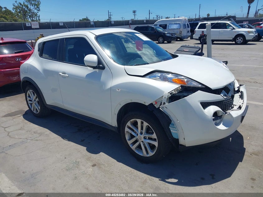 2013 Nissan Juke VIN JN8AF5MR5DT205654 IAAI salvage auction — FRONT END, Salvage Title, sold $800 on 2026-07-08 (photo 1)