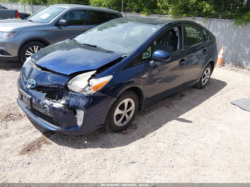 2012 Toyota Prius VIN JTDKN3DU6C1591264 IAAI salvage auction — LEFT FRONT, Salvage Title, sold $1,900 on 2026-07-15 (photo 2)