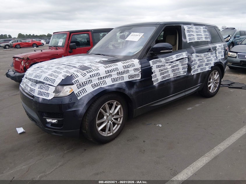 2016 Land rover Range rover sport VIN SALWG2PF9GA117293 IAAI salvage auction — VANDALISM, Salvage Title, sold $2,750 on 2026-07-15 (photo 2)