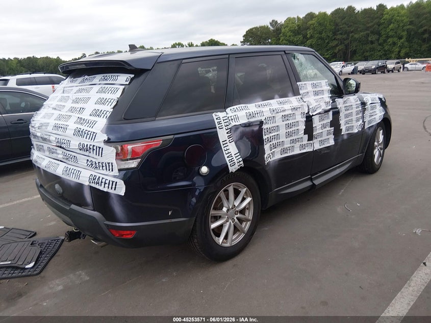 2016 Land rover Range rover sport VIN SALWG2PF9GA117293 IAAI salvage auction — VANDALISM, Salvage Title, sold $2,750 on 2026-07-15 (photo 4)