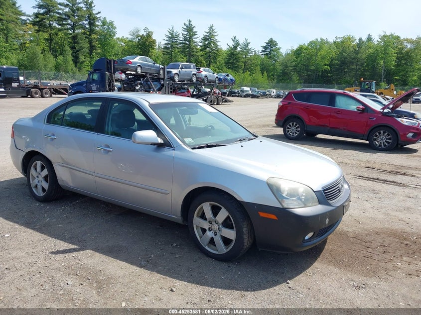 2006 Kia Optima VIN KNAGE124365031354 IAAI salvage auction — REAR END, Salvage (Massachusetts), sold $275 on 2026-07-24 (photo 1)