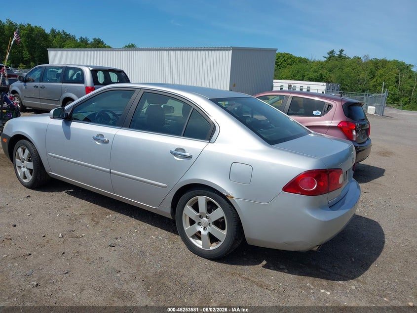 2006 Kia Optima VIN KNAGE124365031354 IAAI salvage auction — REAR END, Salvage (Massachusetts), sold $275 on 2026-07-24 (photo 3)