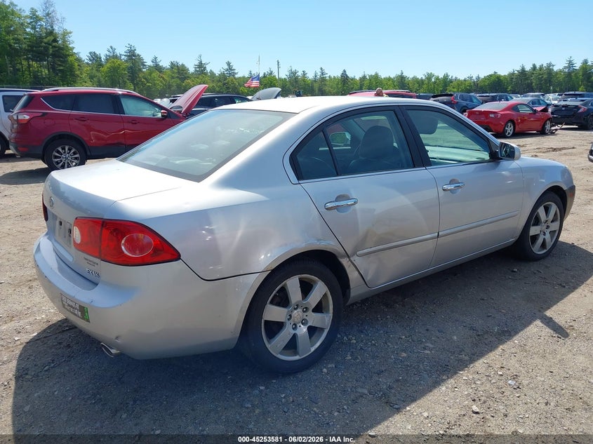 2006 Kia Optima VIN KNAGE124365031354 IAAI salvage auction — REAR END, Salvage (Massachusetts), sold $275 on 2026-07-24 (photo 4)