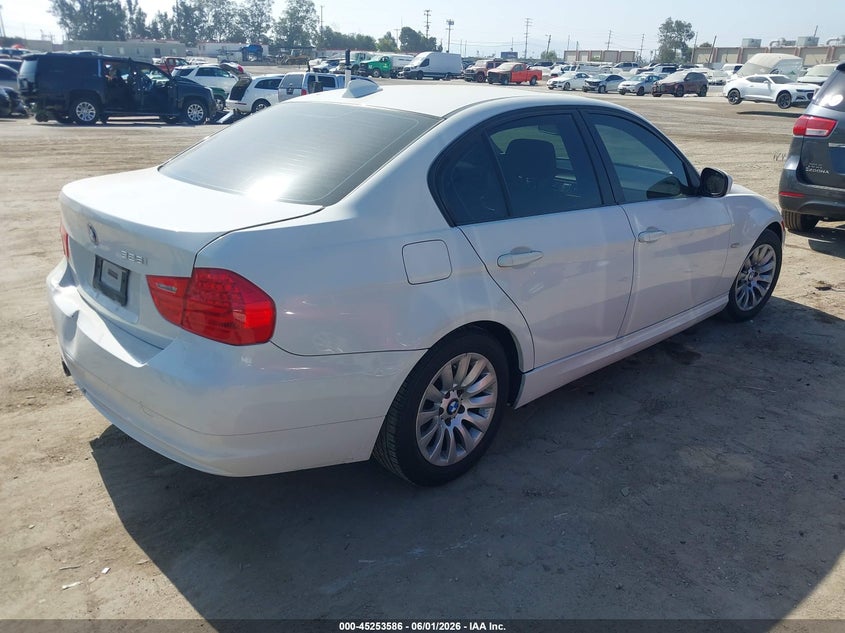 2009 BMW 3 series VIN WBAPH57579NM34080 IAAI salvage auction — REAR END, Salvage (California), sold $1,200 on 2026-07-09 (photo 4)