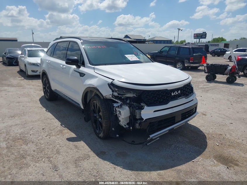 2022 Kia Sorento VIN 5XYRK4LF9NG117859 IAAI salvage auction — FRONT END, Original (Texas), sold $8,500 on 2026-07-24 (photo 6)