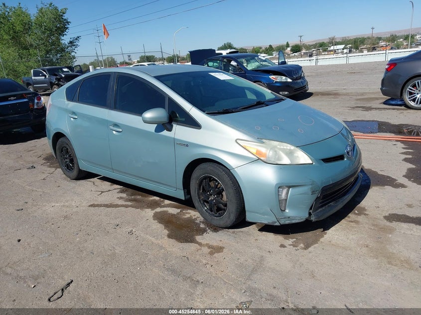 2013 Toyota Prius VIN JTDKN3DU4D5572920 IAAI salvage auction — RIGHT REAR, Salvage Title, sold $750 on 2026-07-13 (photo 1)