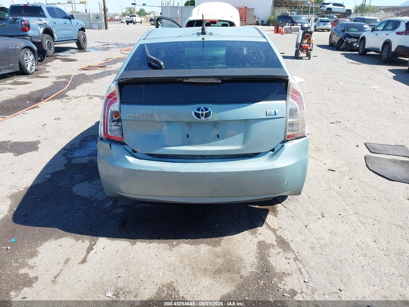2013 Toyota Prius VIN JTDKN3DU4D5572920 IAAI salvage auction — RIGHT REAR, Salvage Title, sold $750 on 2026-07-13 (photo 6)