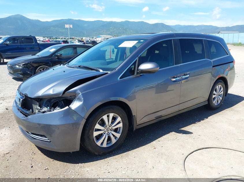 2016 Honda Odyssey VIN 5FNRL5H64GB144795 IAAI salvage auction — FRONT END, Salvage Title, sold $3,600 on 2026-07-10 (photo 2)