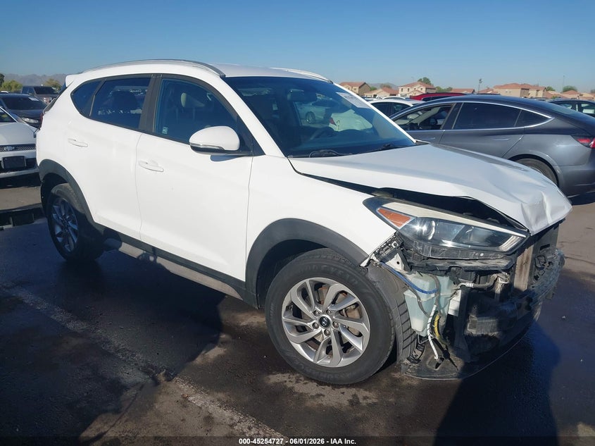 2017 Hyundai Tucson VIN KM8J33A2XHU415727 IAAI salvage auction — FRONT & REAR, Salvage Title, sold $2,150 on 2026-07-14 (photo 1)