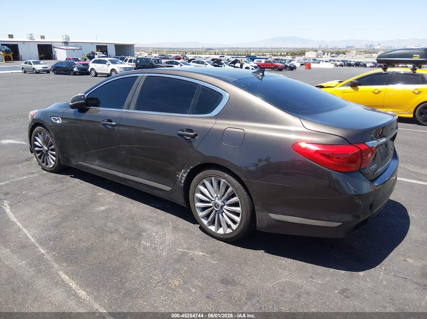 2015 Kia K900 VIN KNALW4D47F6018658 IAAI salvage auction — SIDE, Salvage Title, sold $1,675 on 2026-07-17 (photo 3)