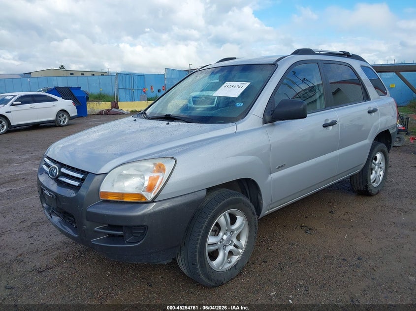 2008 Kia Sportage VIN KNDJE723787483978 IAAI salvage auction — SIDE, Clear (Montana), sold $275 on 2026-08-23 (photo 2)