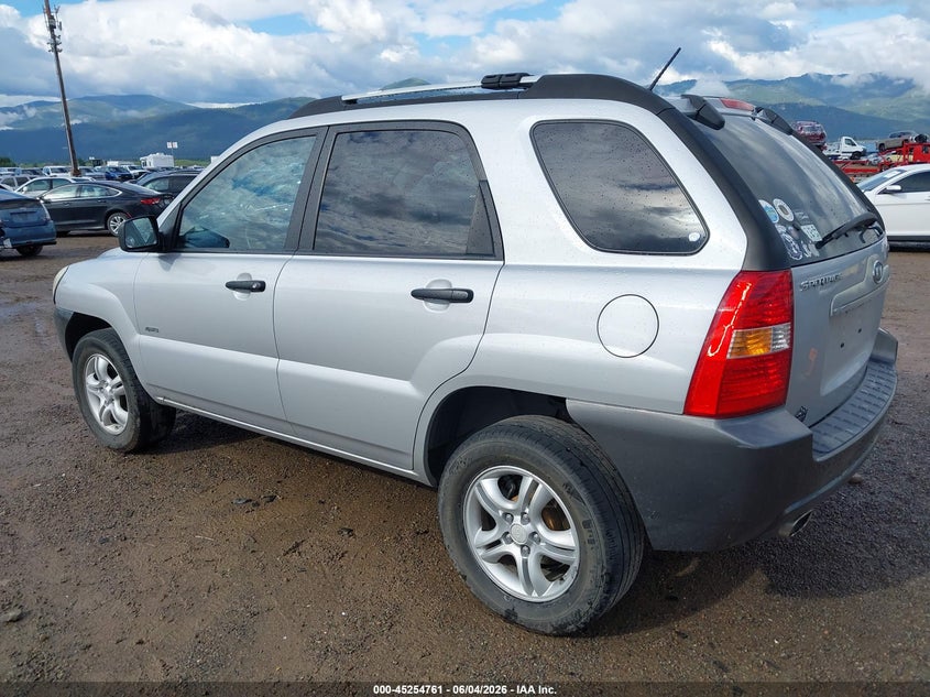2008 Kia Sportage VIN KNDJE723787483978 IAAI salvage auction — SIDE, Clear (Montana), sold $275 on 2026-08-23 (photo 3)