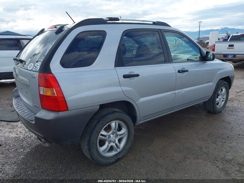 2008 Kia Sportage VIN KNDJE723787483978 IAAI salvage auction — SIDE, Clear (Montana), sold $275 on 2026-08-23 (photo 4)