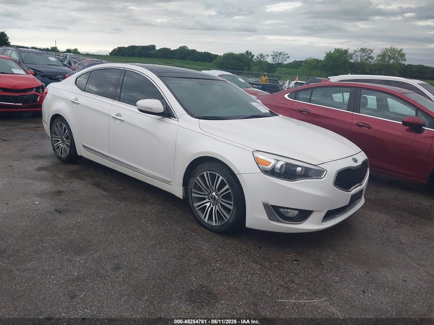 2014 Kia Cadenza VIN KNALN4D7XE5135099 IAAI salvage auction — REAR END, Salvage (Iowa), sold $1,175 on 2026-07-07 (photo 1)