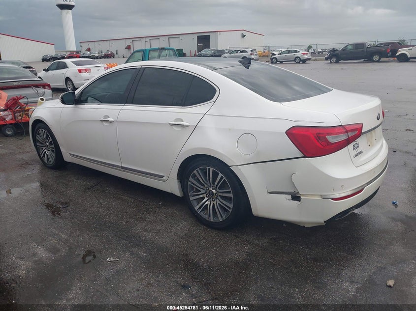 2014 Kia Cadenza VIN KNALN4D7XE5135099 IAAI salvage auction — REAR END, Salvage (Iowa), sold $1,175 on 2026-07-07 (photo 3)