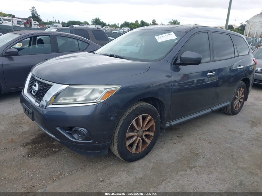 2013 Nissan Pathfinder VIN 5N1AR2MN7DC659835 IAAI salvage auction — NORMAL WEAR, Salvage Title, sold $375 on 2026-07-09 (photo 2)