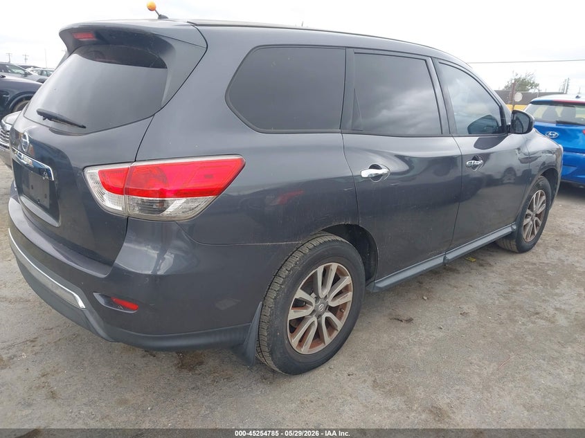 2013 Nissan Pathfinder VIN 5N1AR2MN7DC659835 IAAI salvage auction — NORMAL WEAR, Salvage Title, sold $375 on 2026-07-09 (photo 4)