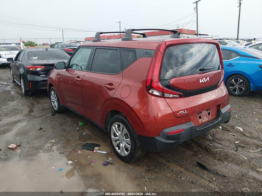 2022 Kia Soul VIN KNDJ23AU9N7800666 IAAI salvage auction — UNKNOWN, Salvage Title, sold $3,000 on 2026-07-20 (photo 3)