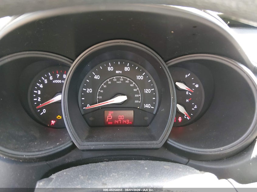 2014 Kia Rio VIN KNADM4A32E6361091 IAAI salvage auction — FRONT END, Salvage Title, sold $400 on 2026-07-08 (photo 7)
