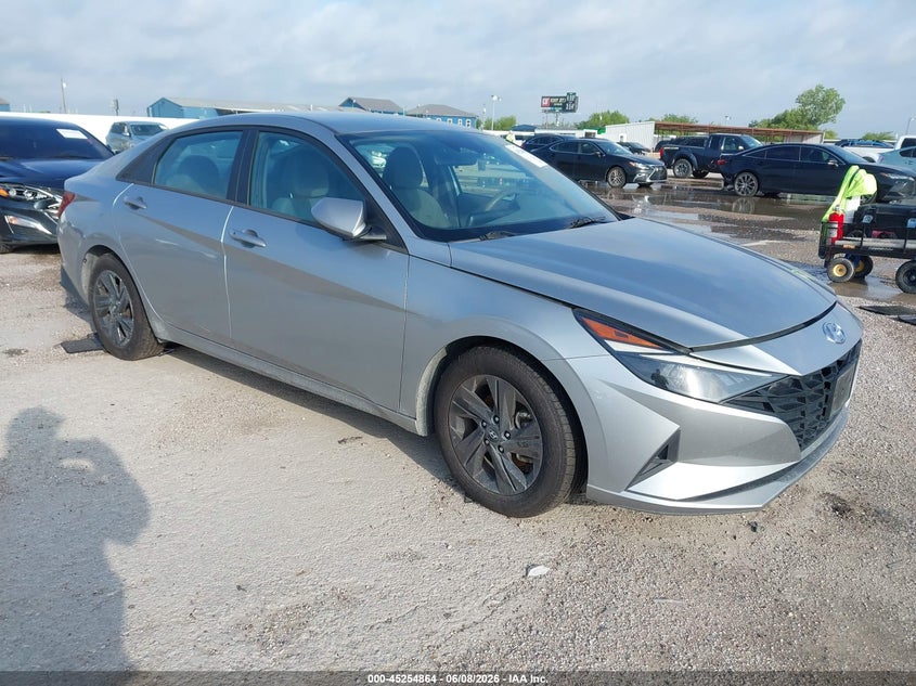 2021 Hyundai Elantra VIN 5NPLM4AG5MH052267 IAAI salvage auction — LEFT REAR, Salvage Title, sold $2,700 on 2026-07-22 (photo 1)