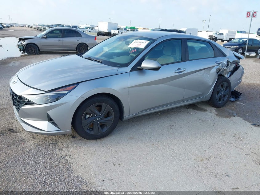 2021 Hyundai Elantra VIN 5NPLM4AG5MH052267 IAAI salvage auction — LEFT REAR, Salvage Title, sold $2,700 on 2026-07-22 (photo 2)