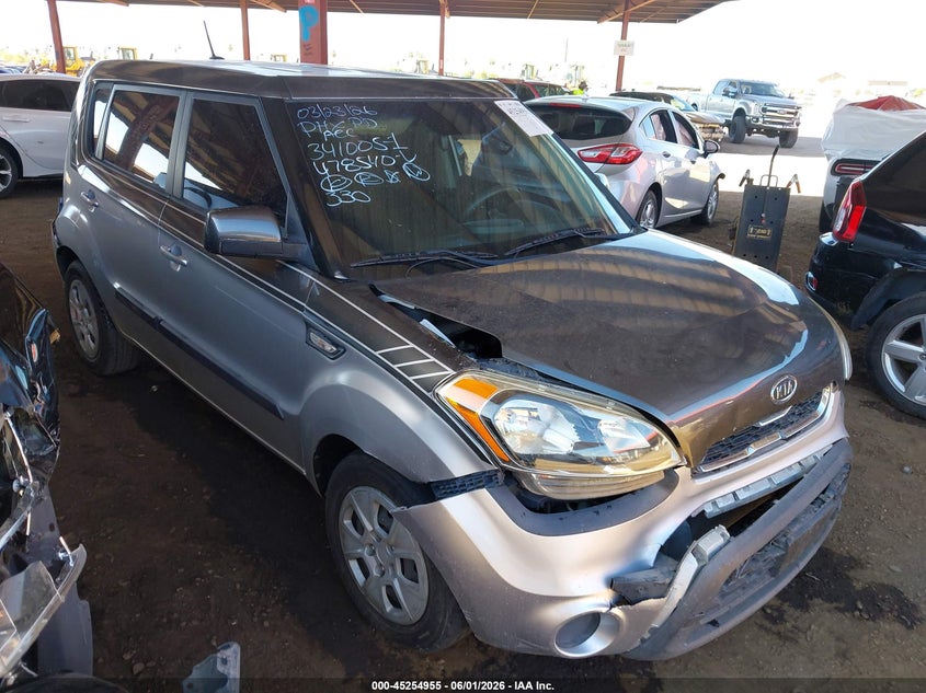 2012 Kia Soul VIN KNDJT2A51C7478540 IAAI salvage auction — RIGHT FRONT, Salvage Title, sold $950 on 2026-07-07 (photo 1)