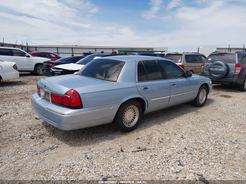 1999 Mercury Grand marquis VIN 2MEFM75W0XX643320 IAAI salvage auction — UNKNOWN, Clear (Arkansas), sold $175 on 2026-07-09 (photo 4)