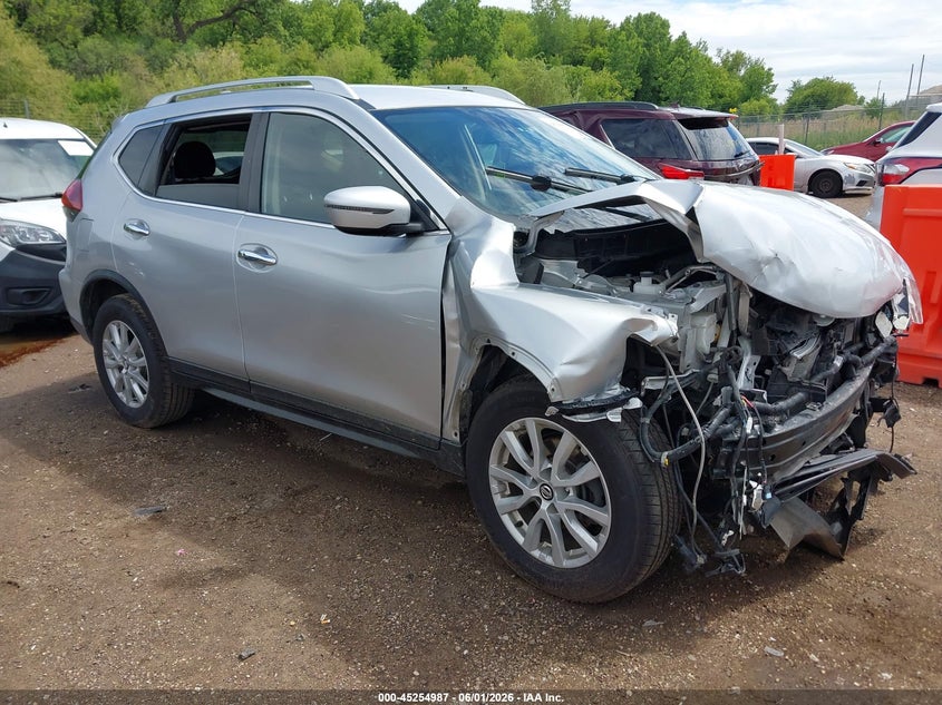 2020 Nissan Rogue VIN KNMAT2MV1LP507997 IAAI salvage auction — FRONT END, Salvage Title, sold $25 on 2026-07-29 (photo 1)