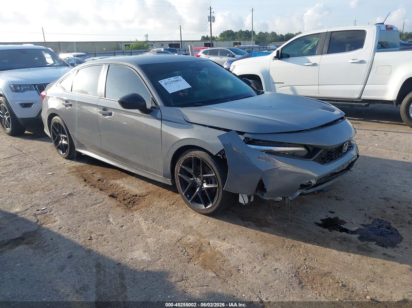 2025 Honda Civic VIN 2HGFE2F53SH531316 IAAI salvage auction — FRONT END, Salvage (Texas), sold $7,700 on 2026-07-24 (photo 1)