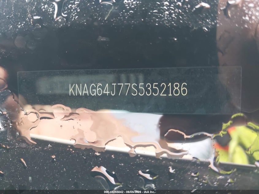 2025 Kia K5 VIN KNAG64J77S5352186 IAAI salvage auction — FRONT END, Salvage Title, sold $6,325 on 2026-07-28 (photo 9)