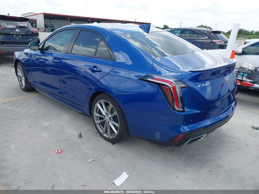 2023 Cadillac Ct4 VIN 1G6DC5RK7P0110034 IAAI salvage auction — RIGHT FRONT, Original (Texas), sold $9,600 on 2026-07-23 (photo 3)