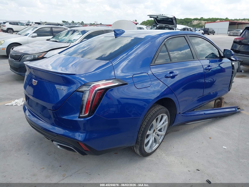 2023 Cadillac Ct4 VIN 1G6DC5RK7P0110034 IAAI salvage auction — RIGHT FRONT, Original (Texas), sold $9,600 on 2026-07-23 (photo 4)