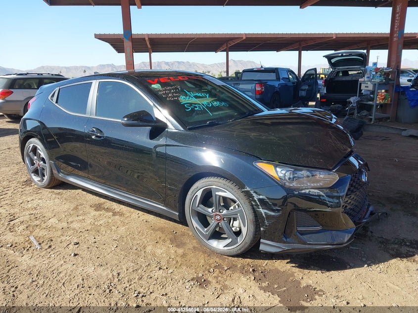 2019 Hyundai Veloster VIN KMHTH6AB6KU020642 IAAI salvage auction — FRONT END, Salvage (Arizona), sold $25 on 2026-07-28 (photo 1)