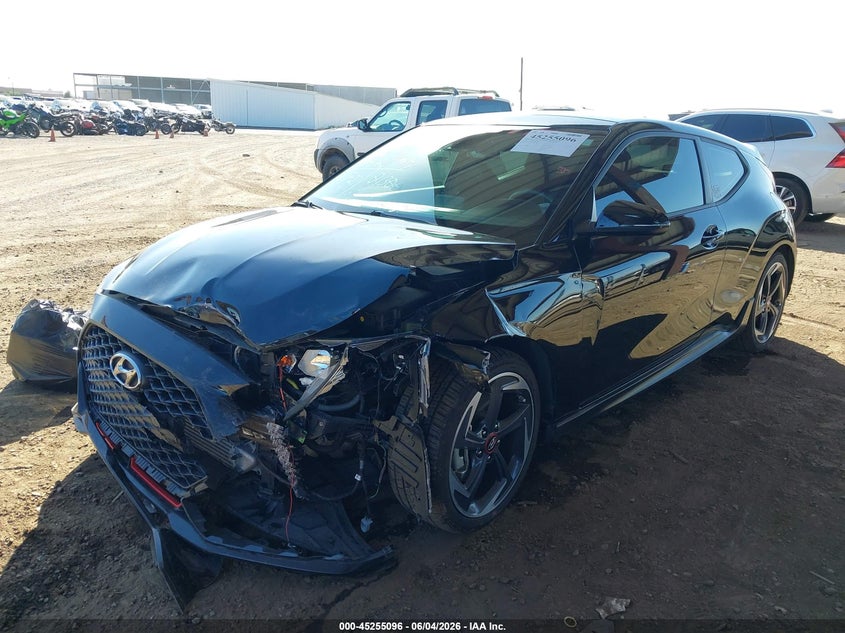 2019 Hyundai Veloster VIN KMHTH6AB6KU020642 IAAI salvage auction — FRONT END, Salvage (Arizona), sold $25 on 2026-07-28 (photo 2)