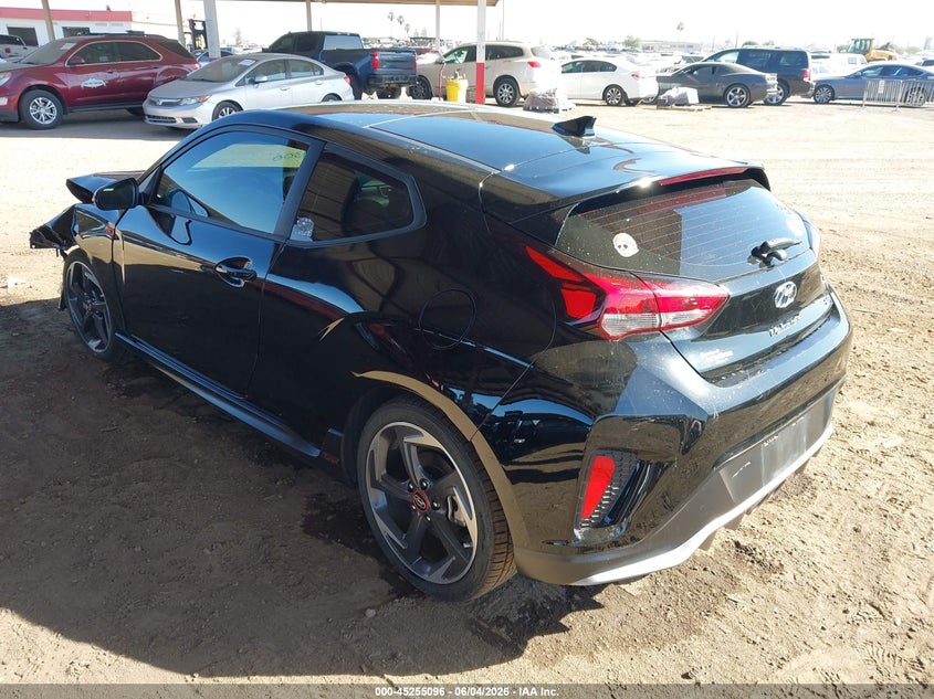 2019 Hyundai Veloster VIN KMHTH6AB6KU020642 IAAI salvage auction — FRONT END, Salvage (Arizona), sold $25 on 2026-07-28 (photo 3)