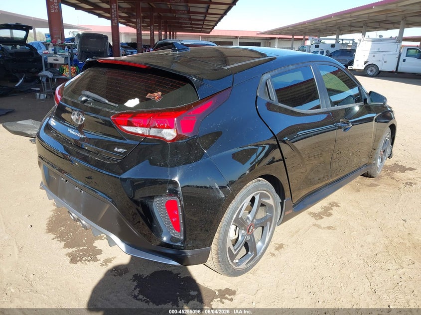 2019 Hyundai Veloster VIN KMHTH6AB6KU020642 IAAI salvage auction — FRONT END, Salvage (Arizona), sold $25 on 2026-07-28 (photo 4)