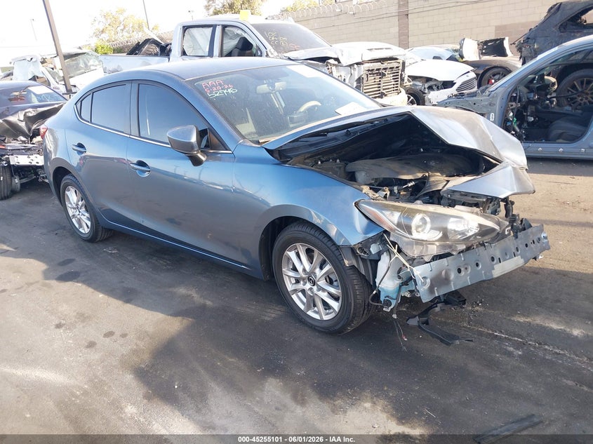 2015 Mazda 3 VIN JM1BM1V7XF1259414 IAAI salvage auction — FRONT END, Salvage Certificate (California), sold $800 on 2026-07-24 (photo 1)