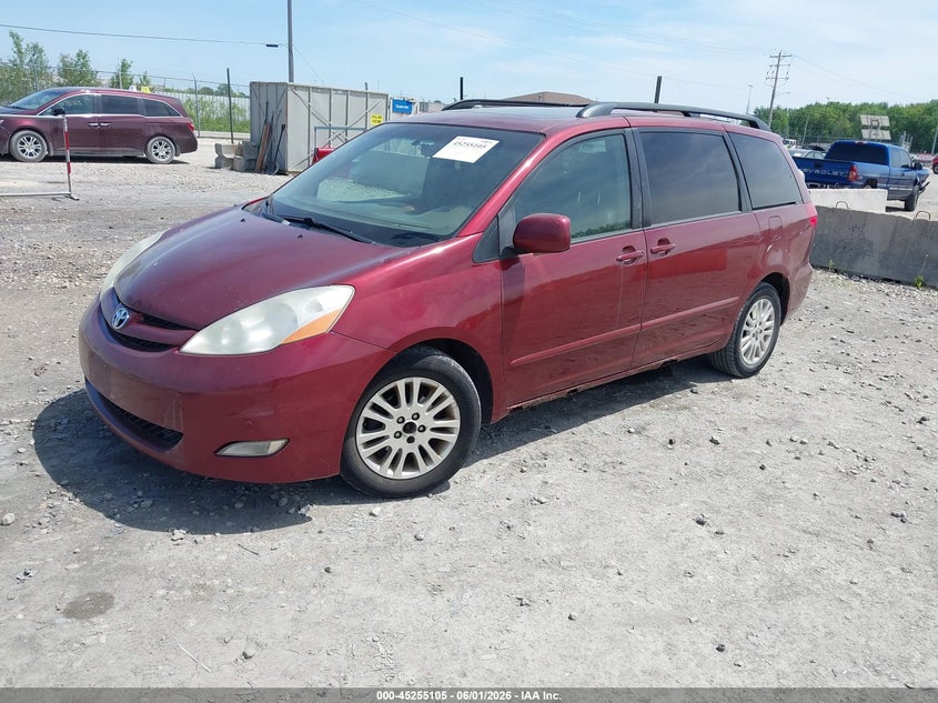 2009 Toyota Sienna VIN 5TDZK22C59S274809 IAAI salvage auction — LEFT & RIGHT, Clear (Wisconsin), sold $350 on 2026-07-31 (photo 2)