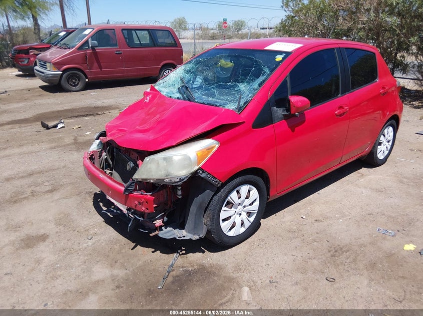 2014 Toyota Yaris VIN VNKKTUD33EA007948 IAAI salvage auction — FRONT END, Salvage (Arizona), sold $700 on 2026-08-02 (photo 2)