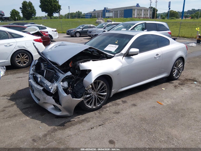 2014 Infiniti Q60 VIN JN1CV6EKXEM113131 IAAI salvage auction — FRONT END, Salvage Title, sold $425 on 2026-07-07 (photo 2)