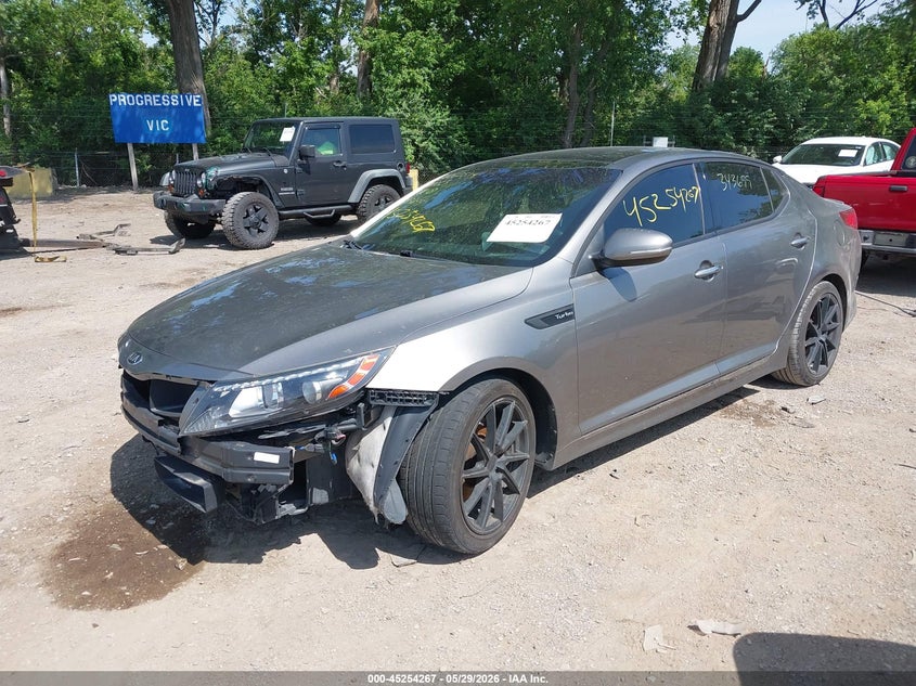 2014 Kia Optima VIN 5XXGR4A60EG343699 IAAI salvage auction — FRONT END, Salvage Title, sold $1,900 on 2026-07-11 (photo 2)