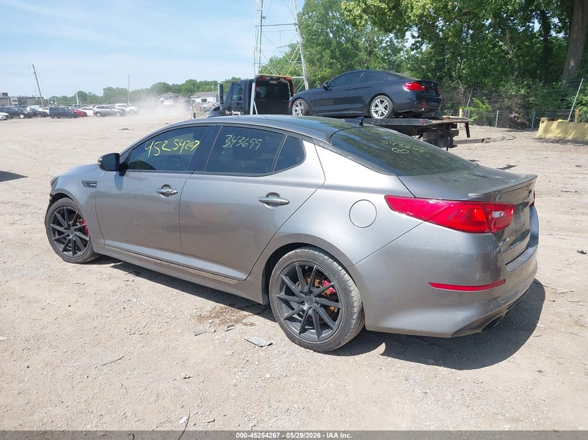 2014 Kia Optima VIN 5XXGR4A60EG343699 IAAI salvage auction — FRONT END, Salvage Title, sold $1,900 on 2026-07-11 (photo 3)