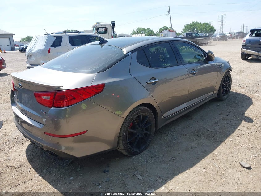 2014 Kia Optima VIN 5XXGR4A60EG343699 IAAI salvage auction — FRONT END, Salvage Title, sold $1,900 on 2026-07-11 (photo 4)