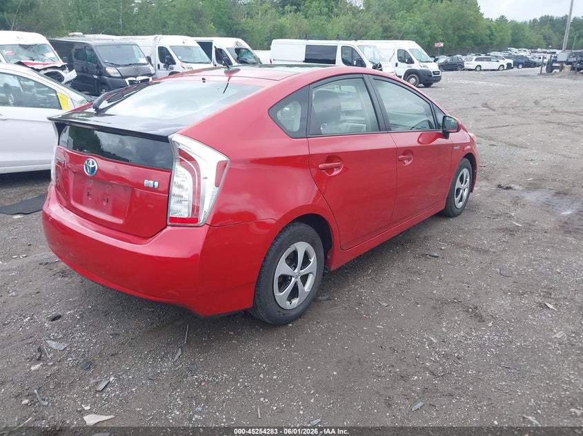 2014 Toyota Prius VIN JTDKN3DU6E1752070 IAAI salvage auction — LEFT SIDE, Salvage (Massachusetts), sold $1,550 on 2026-07-24 (photo 4)