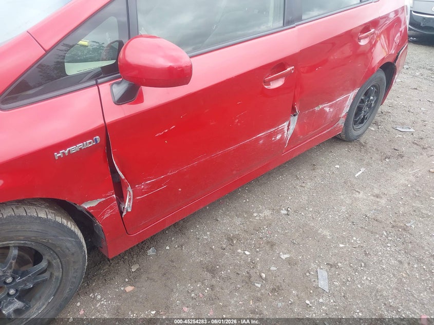 2014 Toyota Prius VIN JTDKN3DU6E1752070 IAAI salvage auction — LEFT SIDE, Salvage (Massachusetts), sold $1,550 on 2026-07-24 (photo 6)