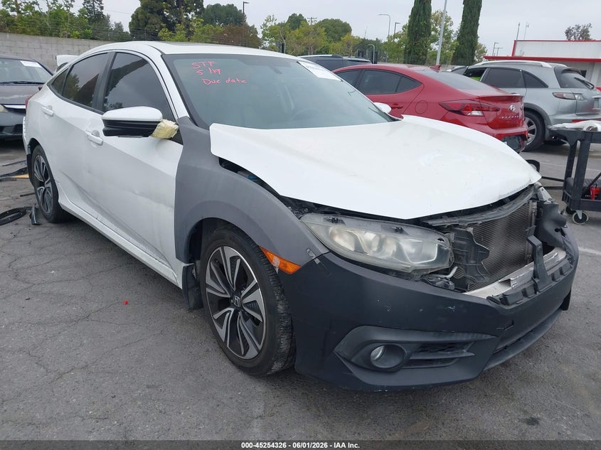 2016 Honda Civic VIN 19XFC1F76GE200653 IAAI salvage auction — FRONT & REAR, Salvage Title, sold $3,200 on 2026-07-18 (photo 1)